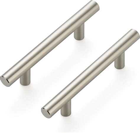 brushed nickel bar cabinet pull drawer handle stainless steel|best brushed nickel cabinet pulls.